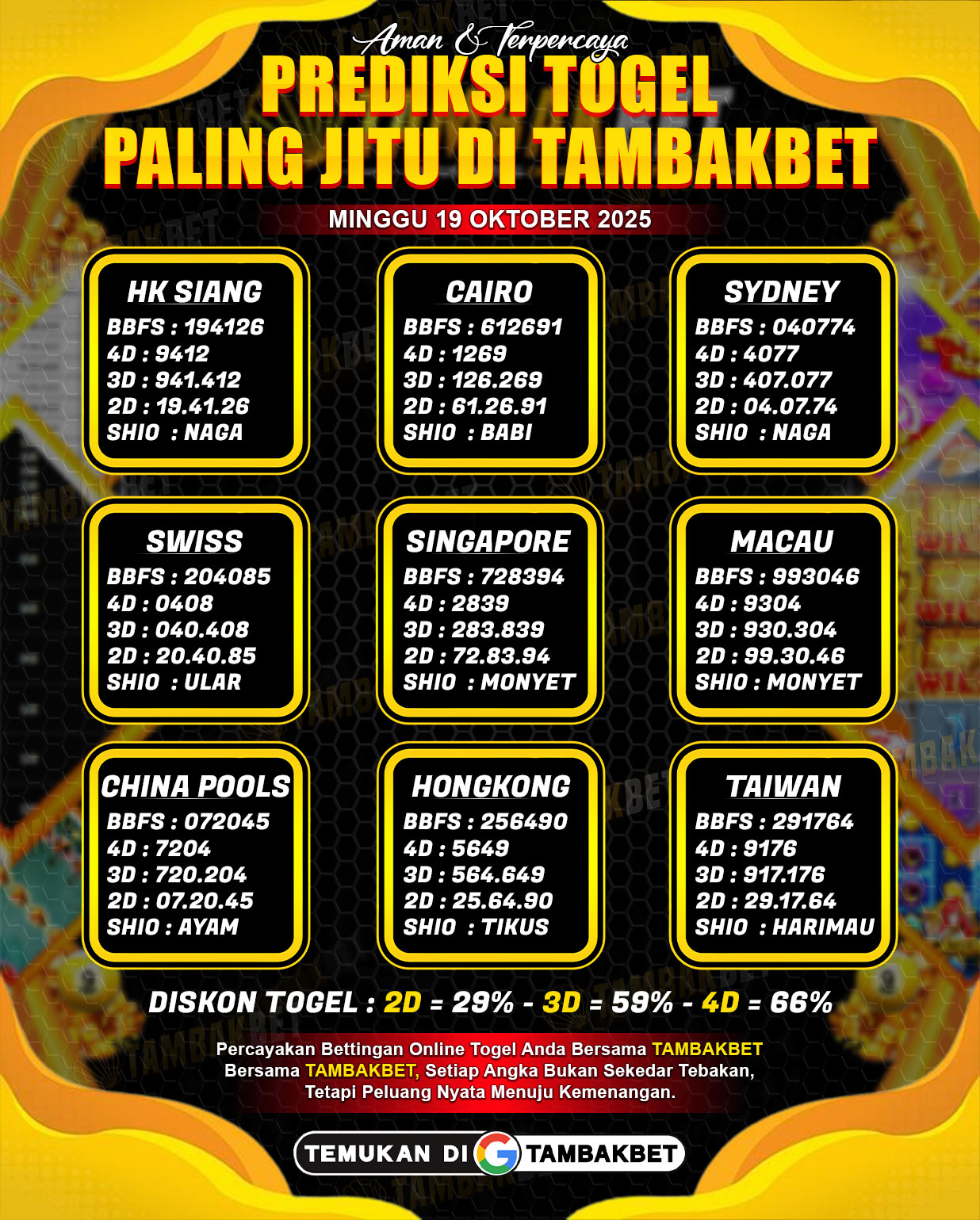 bocoran togel jitu TambakBet