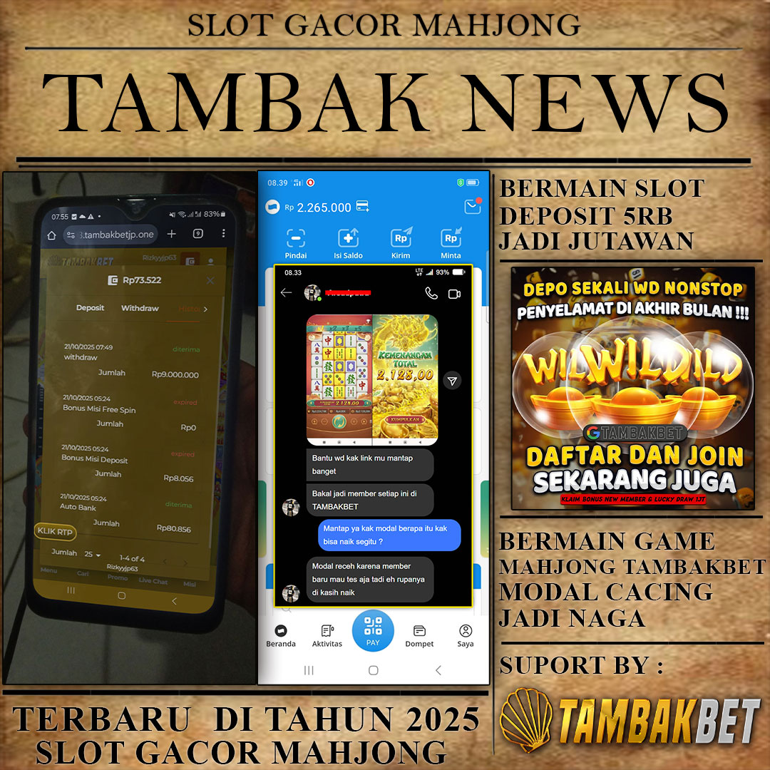 💰 Anak Mudah Dapat Rejeki Nomplok Hanya dengan Klik Link TambakBet!