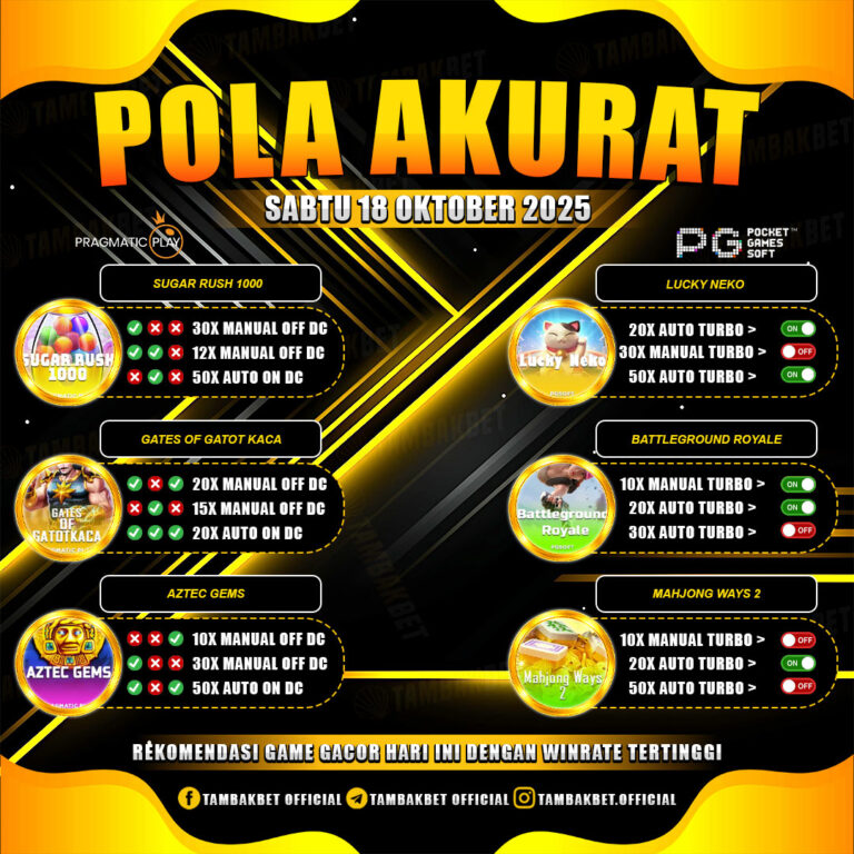 Terbongkar! Pola Gacor TambakBet yang Jarang Diketahui Pemain Lama🔥