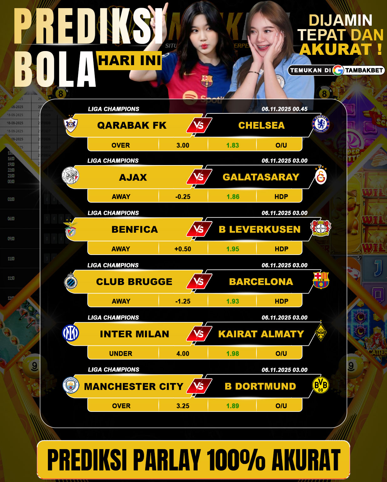 prediksi parlay hari ini