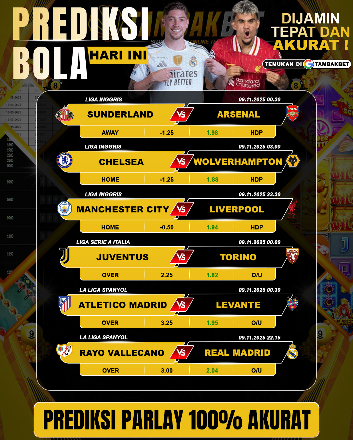 prediksi parlay hari ini tambakbet