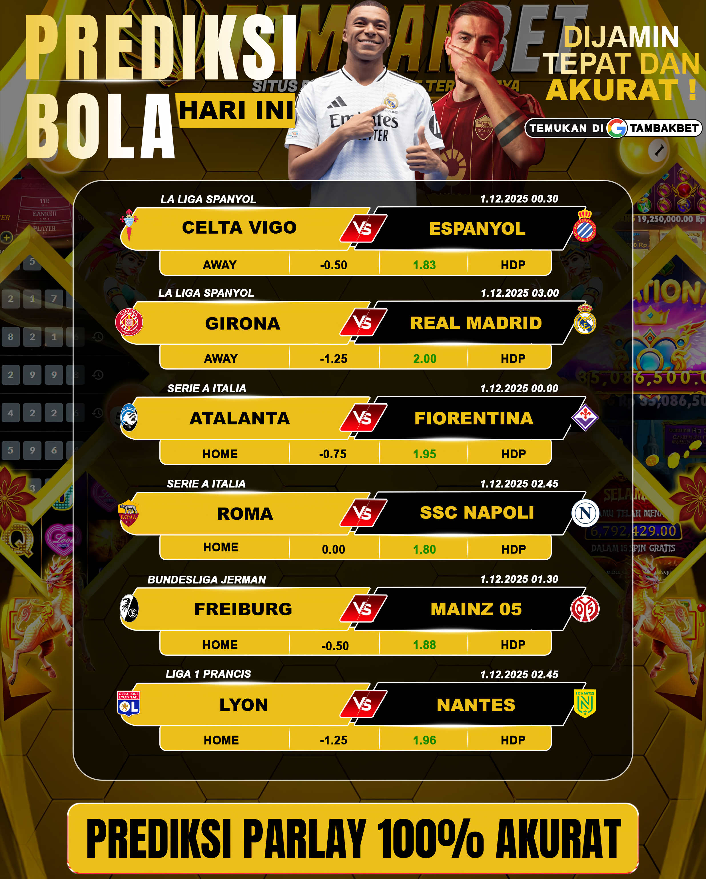 prediksi parlay Tambakbet