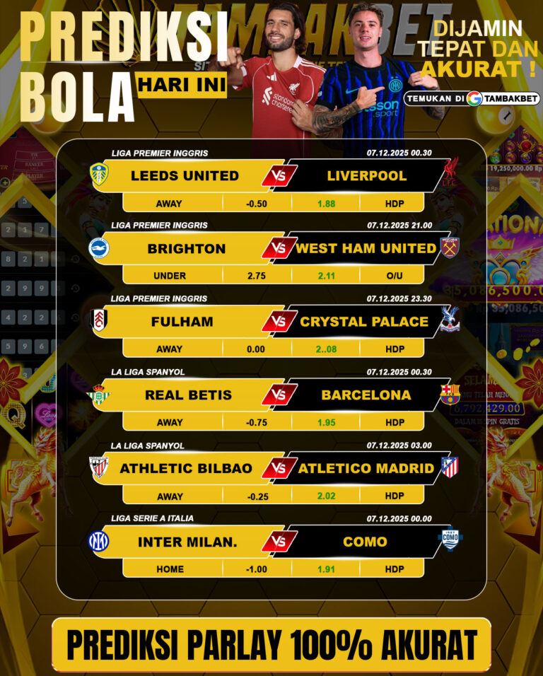 visual prediksi parlay Tambakbet