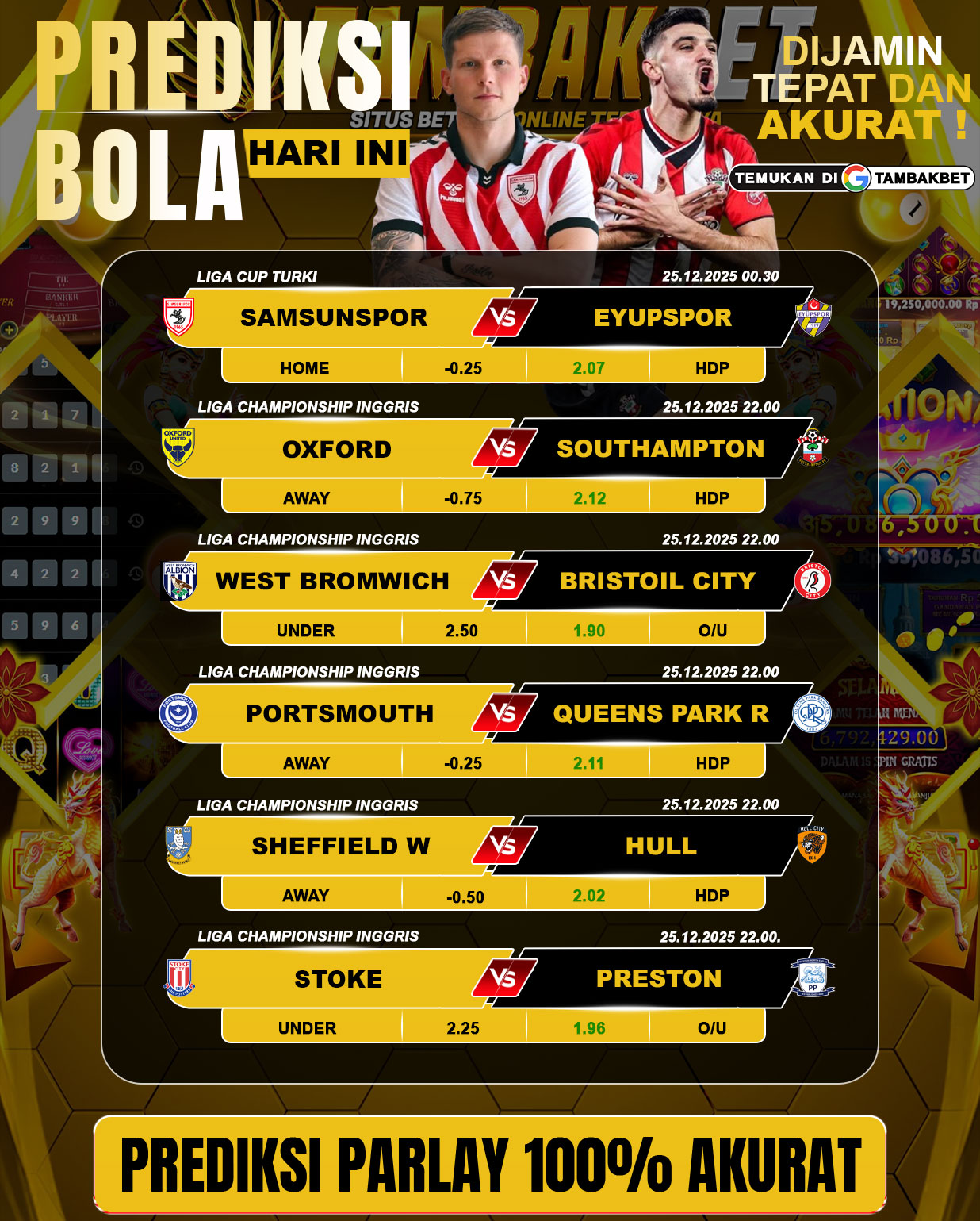 parlay malam ini gacor tambakbet