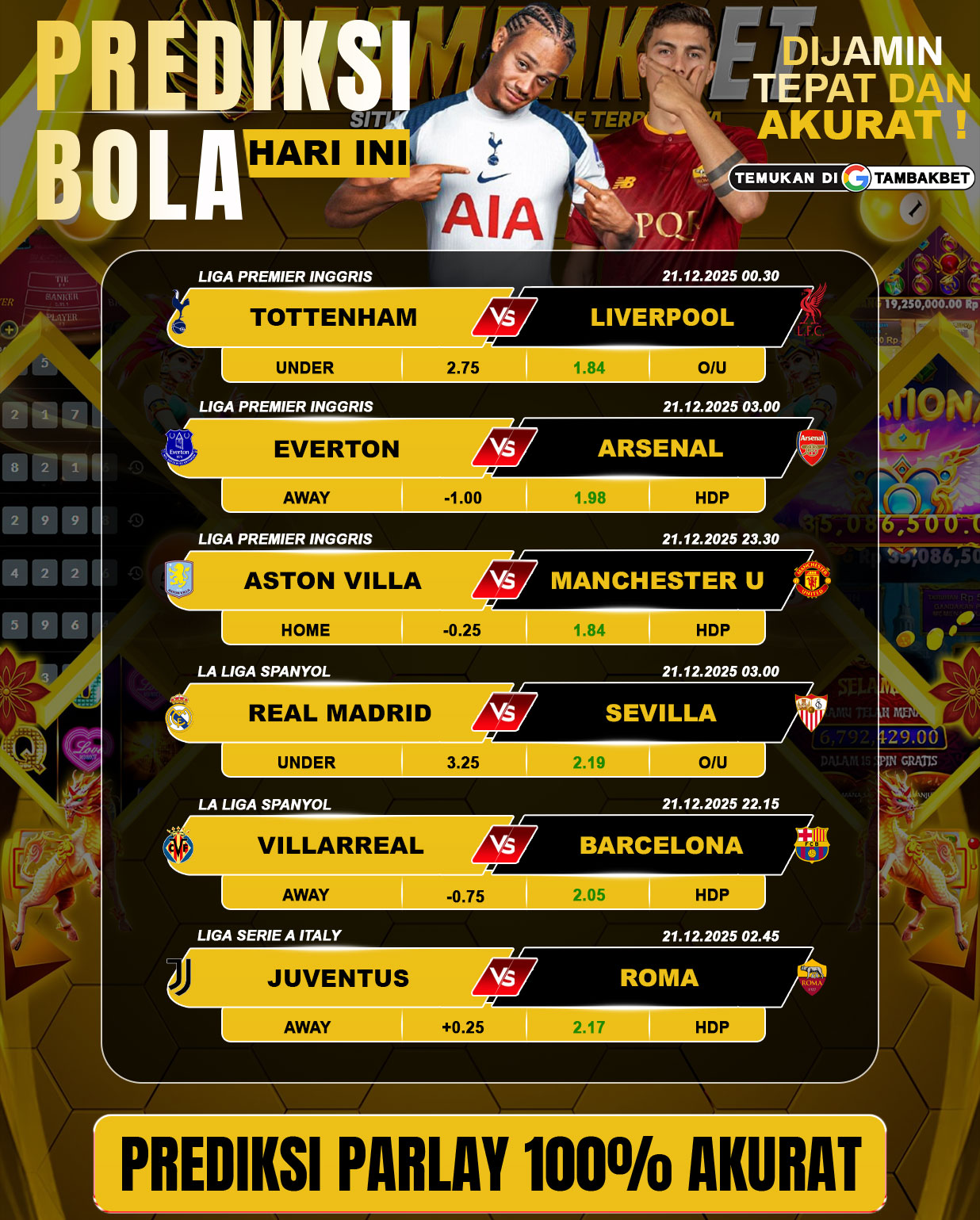 visual parlay hari ini