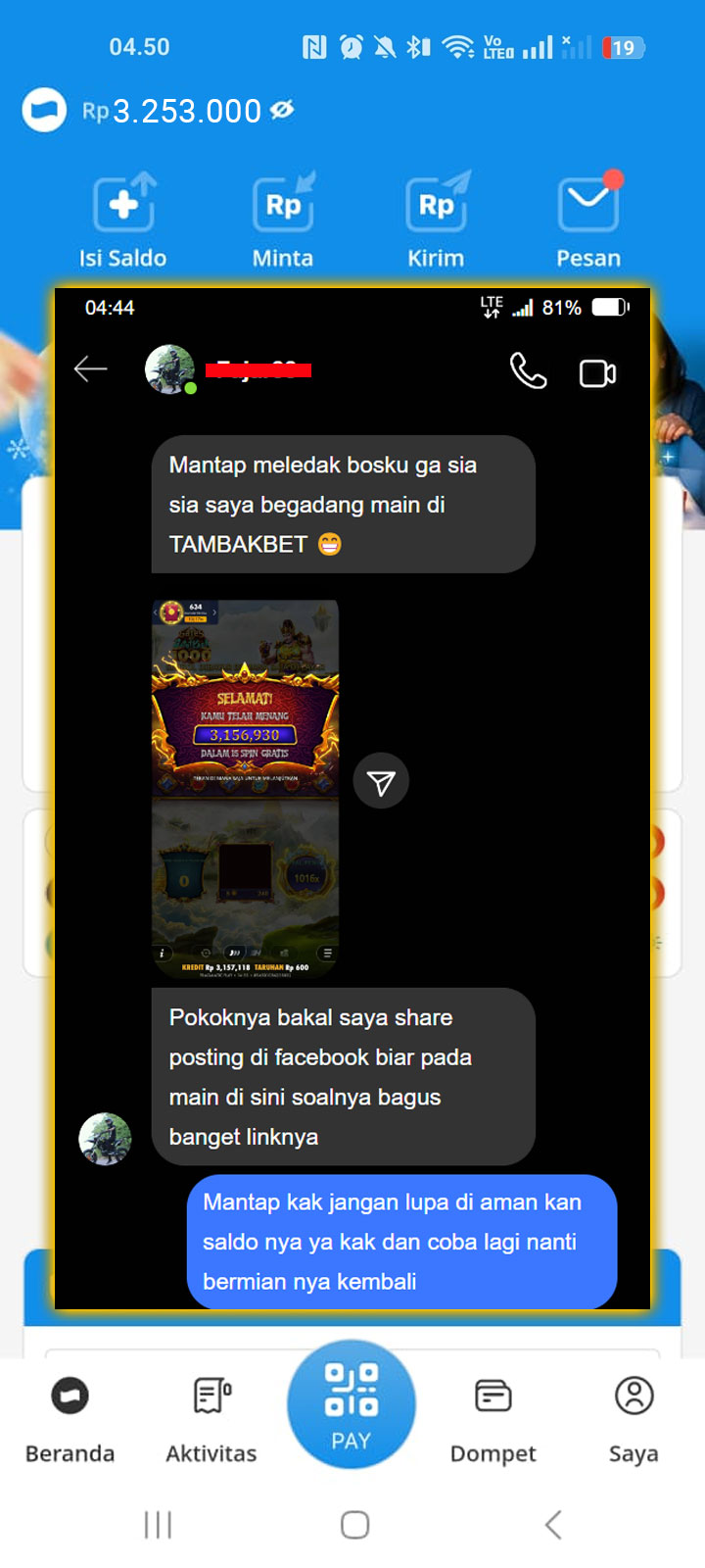 Laporan Ketua kita di Pekanbaru siang ini