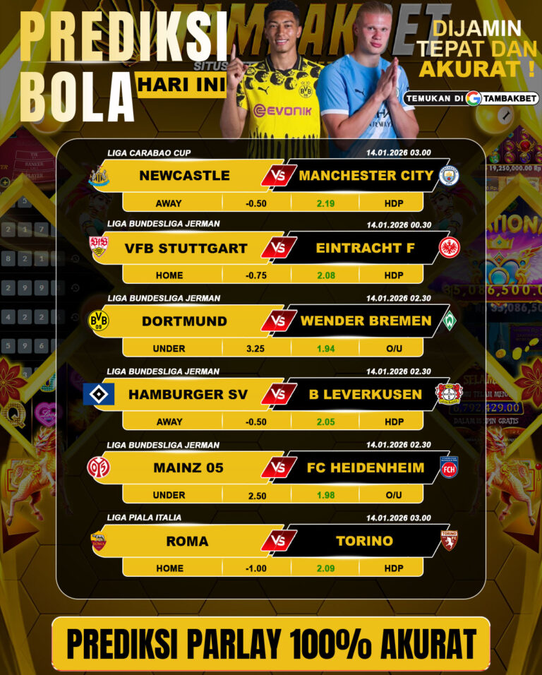 prediksi parlay hari ini tambakbet