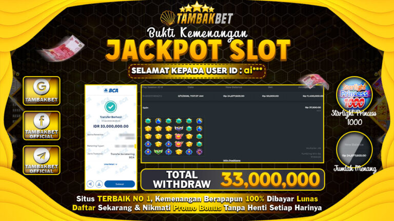 bukti jackpot tambakbet
