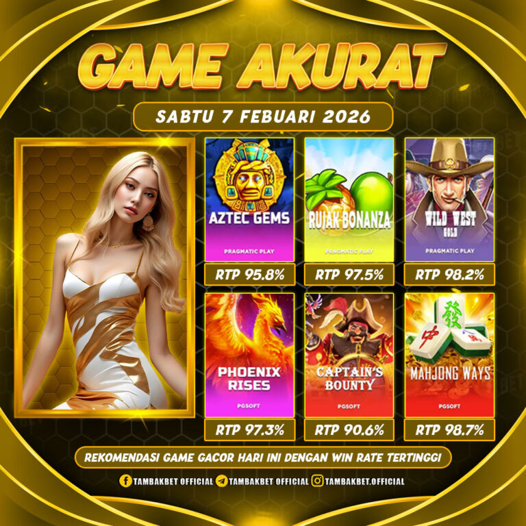 game paling akurat RTP tinggi TAMBAKBET