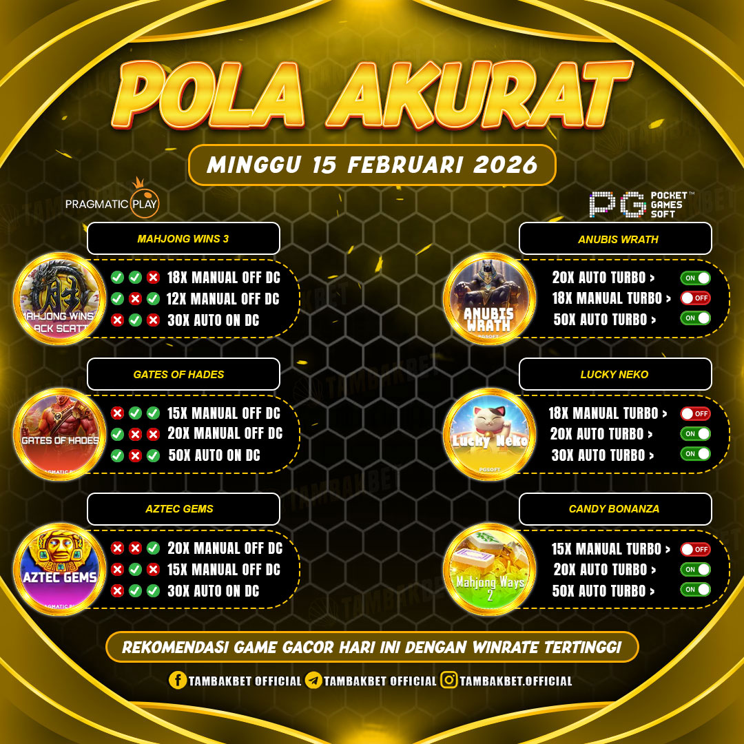 pola gacor hari ini tambakbet