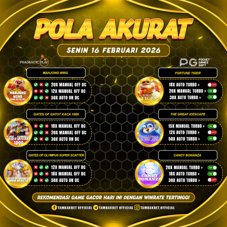 pola akurat Tambakbet hari ini dijamin gacor TAMBAKBET