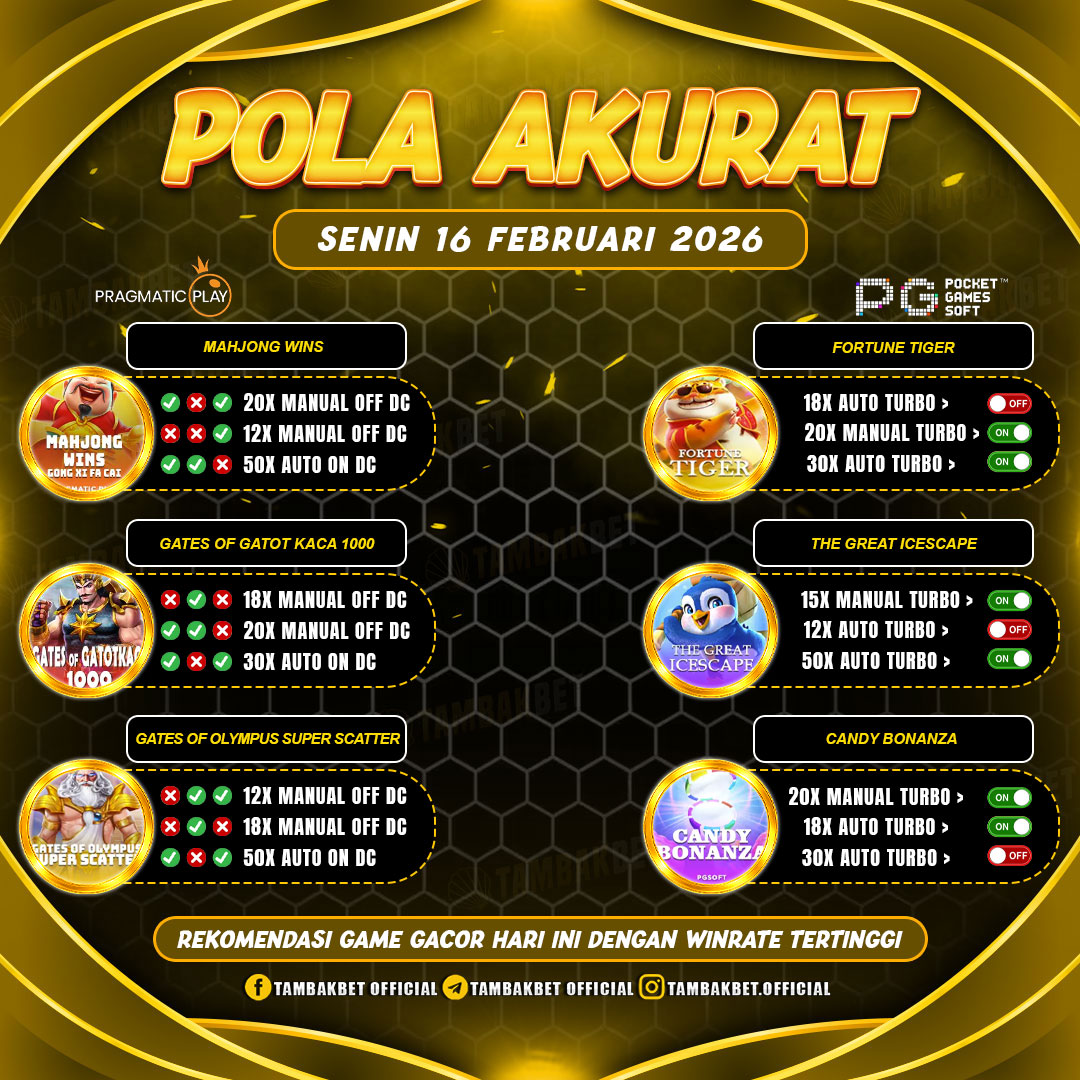 pola akurat Tambakbet hari ini dijamin gacor TAMBAKBET