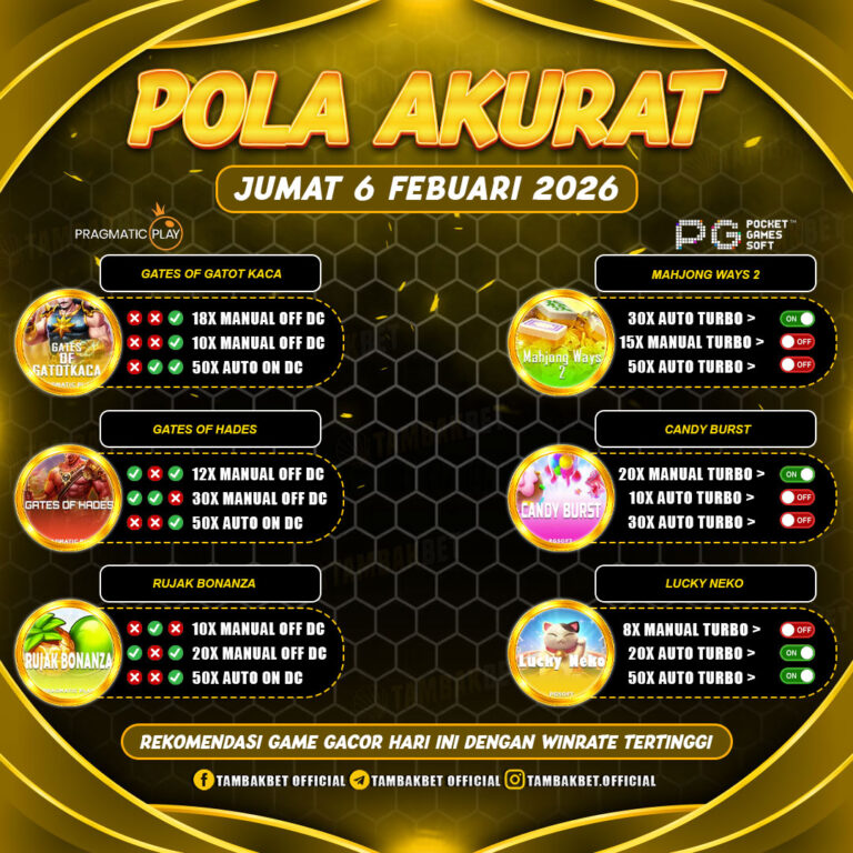 pola paling tergacor tambakbakbet hari ini TAMBAKBET