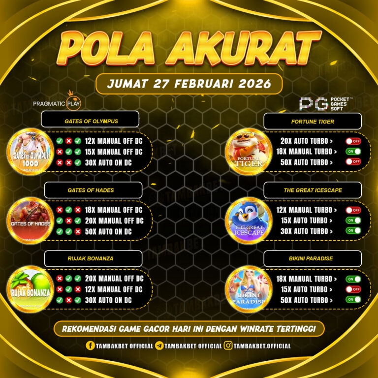 pola akurat tambakbet siap dimainkan TAMBAKBET
