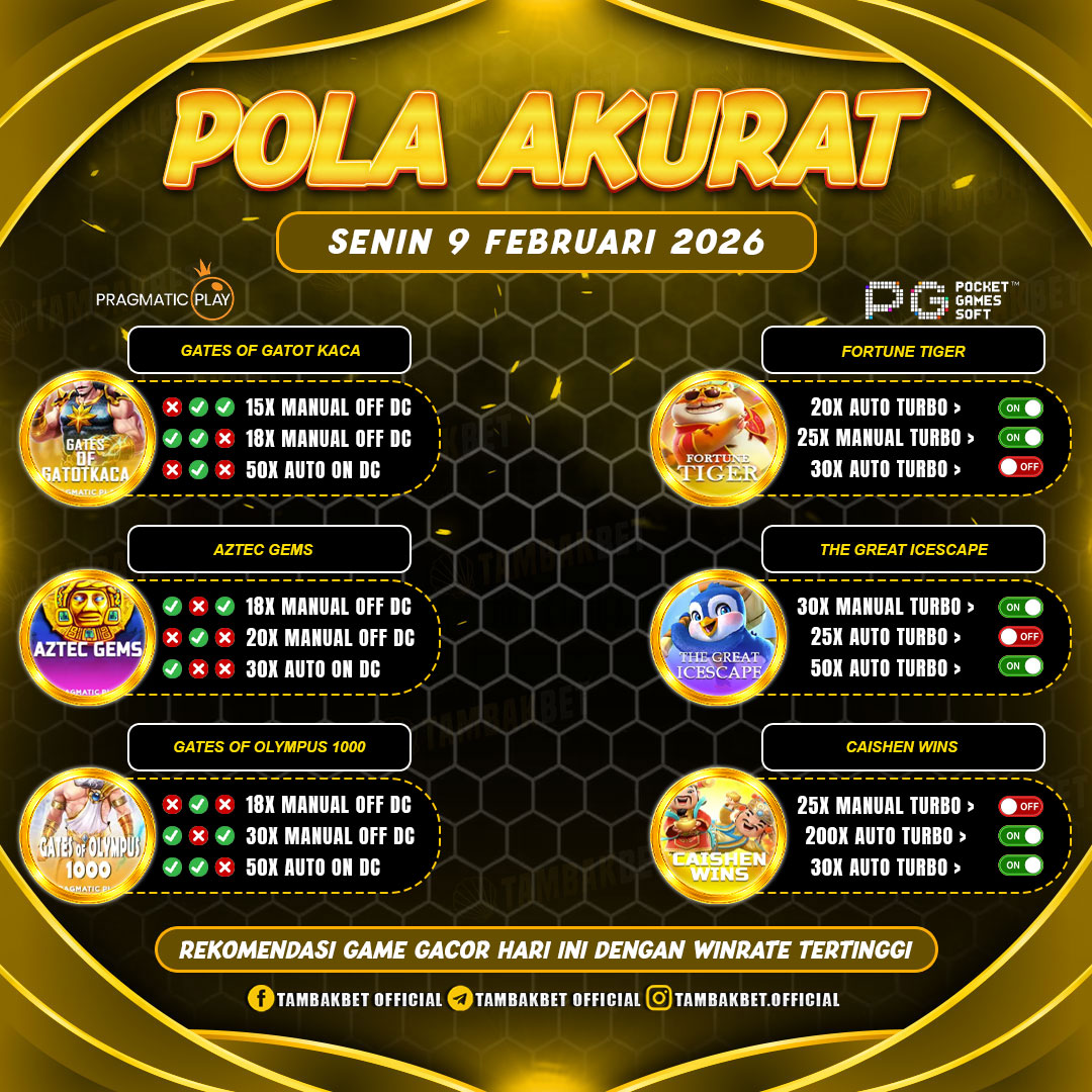 pola akurat tambakbet hari ini TAMBAKBET