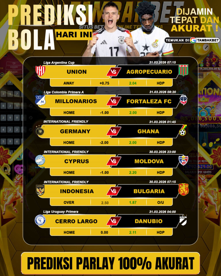 prediksi parlay Tambakbet hari ini