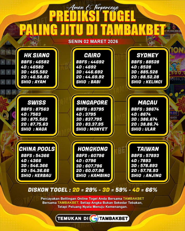 angka togel tambakbet