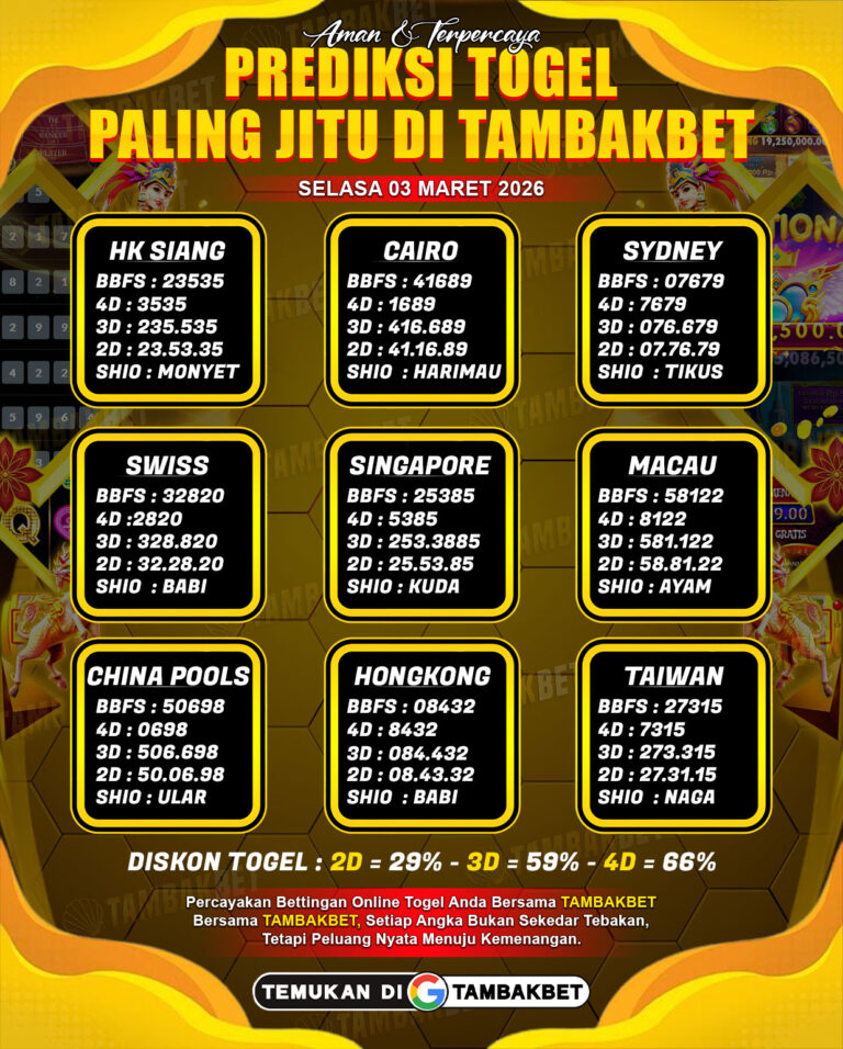 prediksi angka angka togel tambakbet paling akurat TAMBAKBET