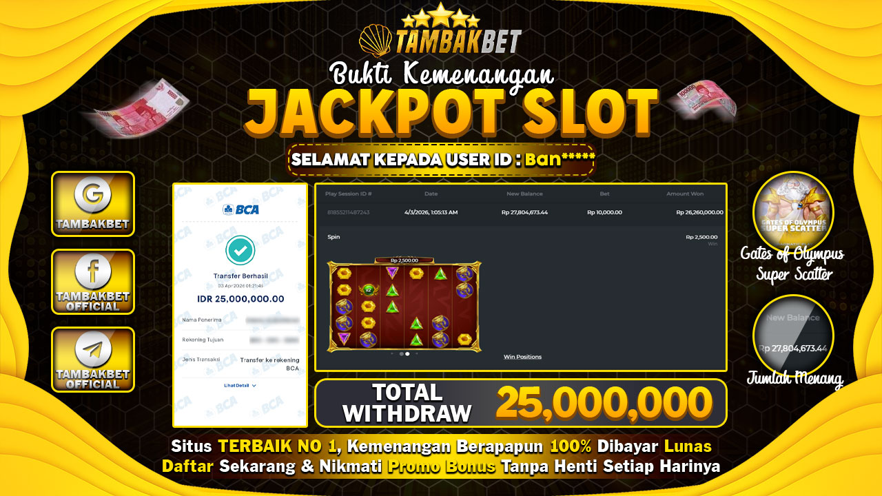 bukti jp tambakbet hari ini
