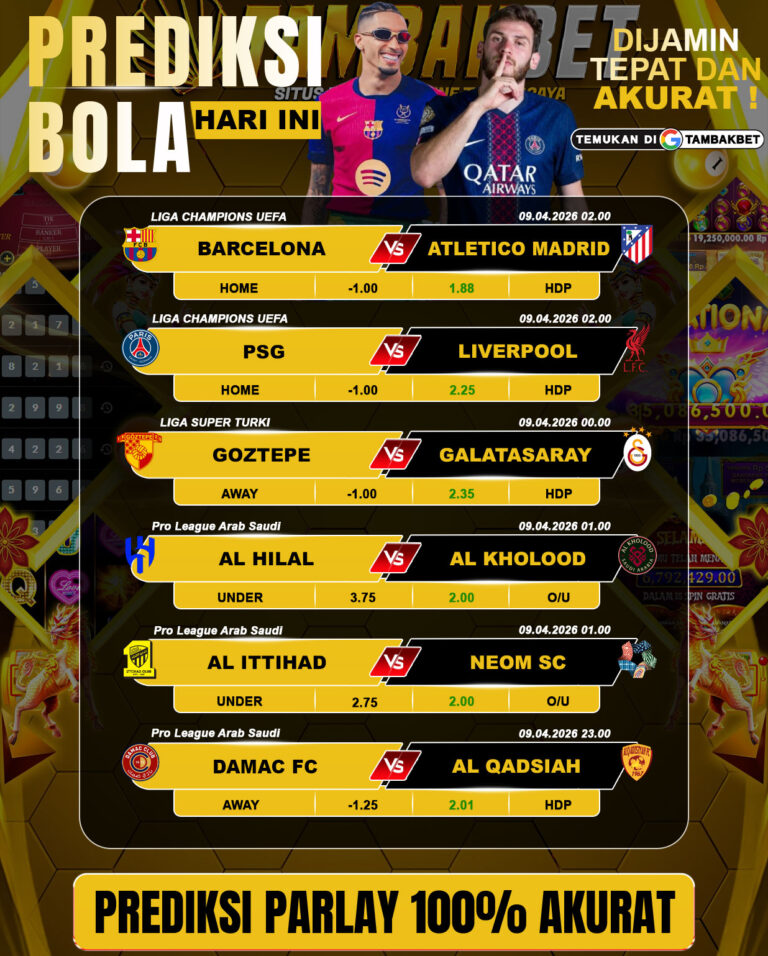prediksi parlay tambakbet akurat