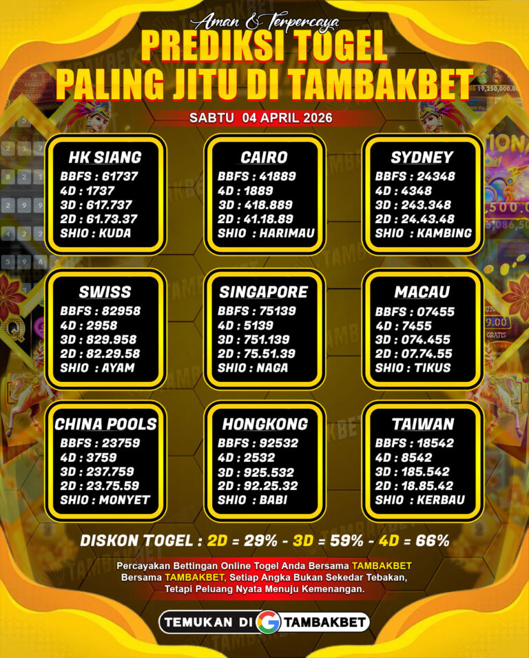 prediksi togek paling jitu di tambakbet